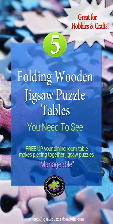 Folding Wooden Jigsaw Puzzle Table | Jigsaw Puzzles For Adults