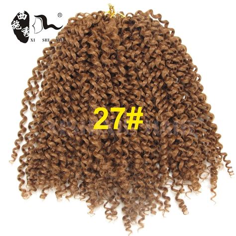 Ombre Wand Curls Mali Bob Twist Crochet Braids Short Hair Synthetic