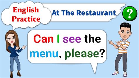 Practice English Conversation At The Restaurant Basic English