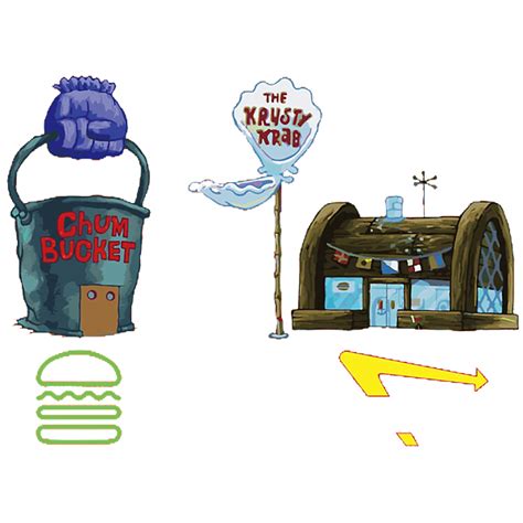 Krusty Krab And Chum Bucket