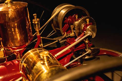 Close up of retro steam car engine 14354131 Stock Photo at Vecteezy