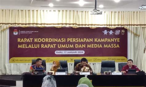 Kpu Gelar Rakor Persiapan Kampanye Rapat Umum Dan Media Massa Kaba