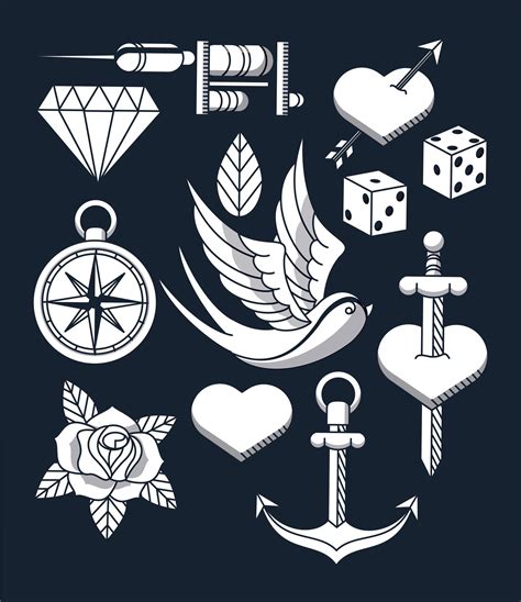 tattoo studio image artistic set icons 2471929 Vector Art at Vecteezy