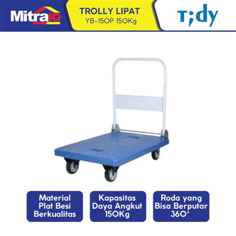 Jual Tidy Yb P Plastic Platform Hand Truck Kg Troli Angkut