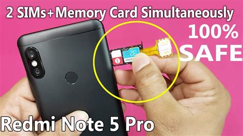 Xiaomi Redmi Note 5 PRO Dual Sim SD Card Simultaneously How To