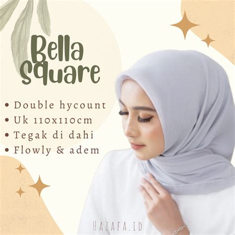 Jual Bella Square Premium Jilbab Bella Square Premium Bella Square