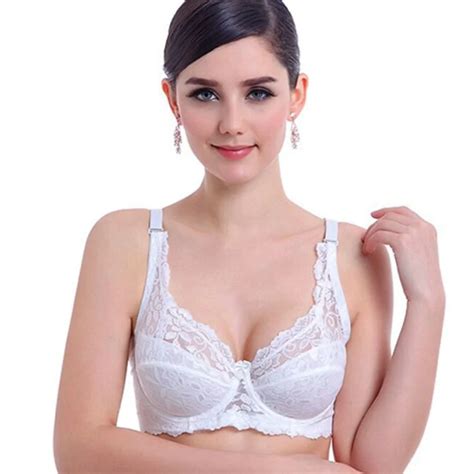 Summer Thin Seamless Lace Sexy Push Up Bra Adjustable Plus Size Bra