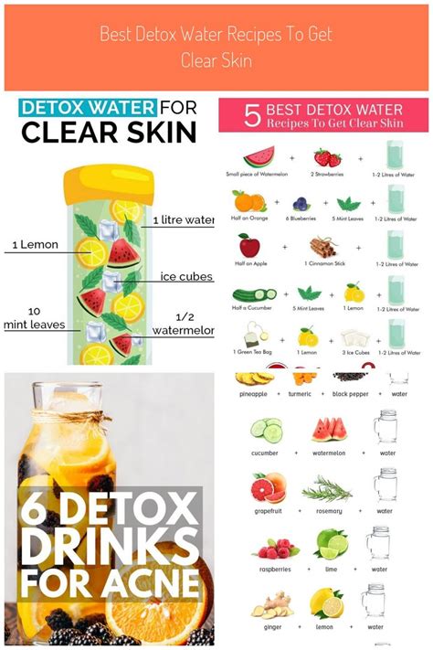 Detox Water For Clear Skinbest Detox Water Recipes To Get Clear Skin