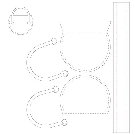 Leather Handbag Patterns 14 Free Pdf Printables Printablee