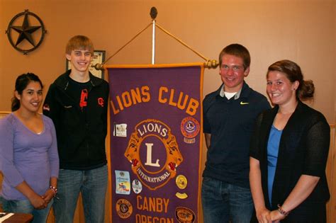 Canby Lions Club awards 4 seniors college scholarships - oregonlive.com