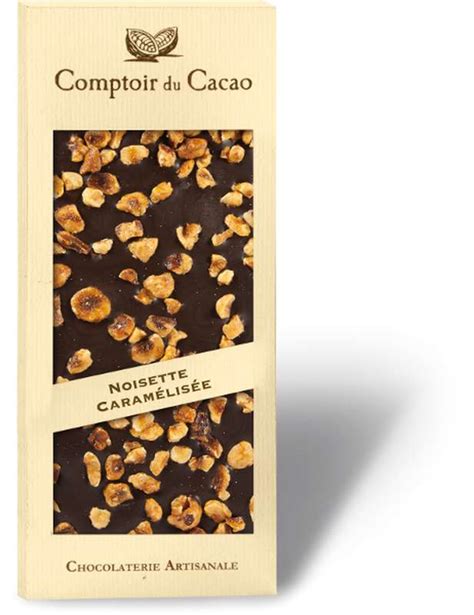 Tablette Gourmande Noir Noisettes Caram Lis Es Comptoir Cacao G