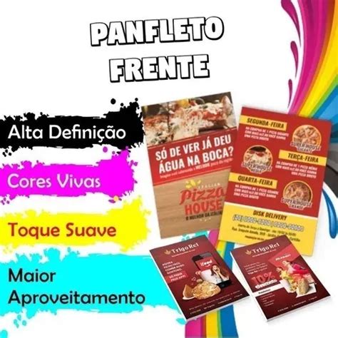 Panfletos Propaganda Flyer X Frente Premium Parcelamento Sem