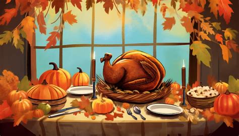 Premium AI Image | Thanksgiving Day illustration with thanksgiving day ...