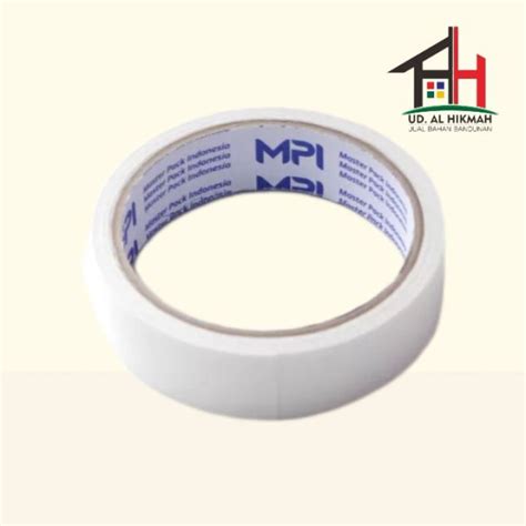 DOUBLE TAPE 24 MM MPI DOUBLE TAPE KERTAS 24MM 1 INCH MASTER PACK