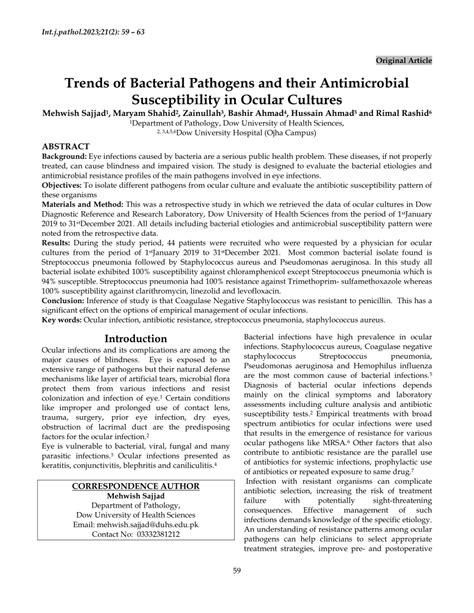 Pdf Trends Of Bacterial Pathogens And Their Antimicrobial