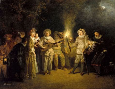 Antoine Watteau The Italian Comedy C 1717 Par Gandalf S Gallery