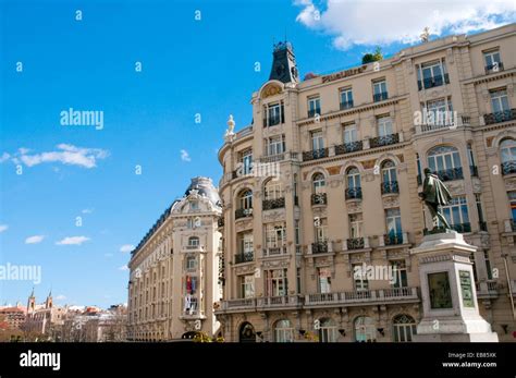 Carrera De San Jeronimo Street Madrid Spain Stock Photo Alamy