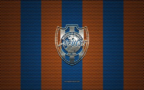 Shimizu S Pulse Logo Japanese Football Club Metal Emblem Blue Orange