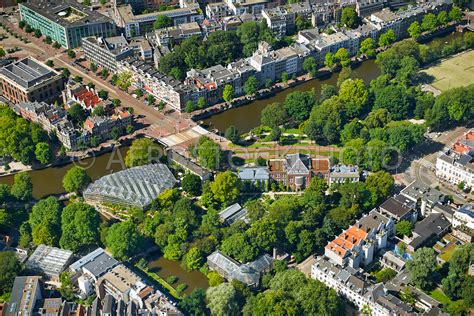 Aerial View Hortus Botanicus Botanical Garden Amsterdam The Netherlands