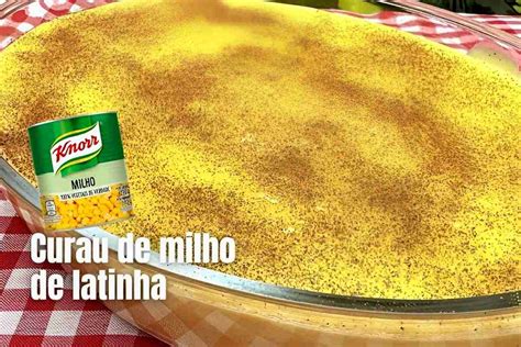 Curau de milho de latinha delicioso cremoso e muito fácil de fazer