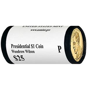 2013 Woodrow Wilson Dollar Roll Philadelphia – Steinmetz Coins & Currency