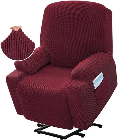 Na High Stretch Recliner Slipcover With Side Pocket