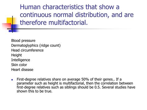 PPT - MULTIFACTORIAL AND POLYGENIC INHERITANCE PowerPoint Presentation ... 
