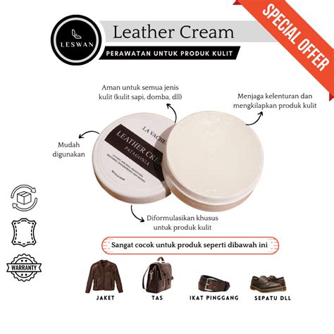 Jual Leswan Leather Cream Balsam Balm Perawatan Kulit Menjaga