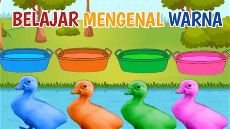 Belajar Mengenal Warna Bebek Warna Warni Main Air Youtube