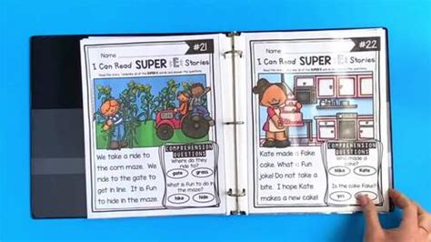 Cvce Stories Reading Passages With Comprehension Questions Long Vowels Super E