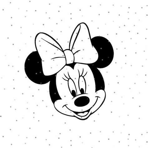 Minnie Outline Svg Etsy