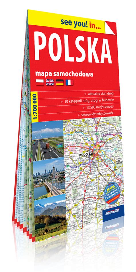 POLSKA PAPIEROWA MAPA SAMOCHODOWA 2018 7188712365 Oficjalne