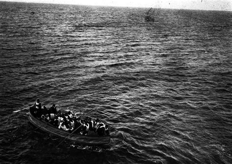 Titanic Survivors Approach Rescue Ship RMS Carpathia On 15 April 1912