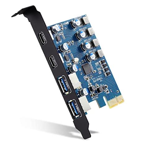 Sinefine Carte d extension PCI E vers USB 3 0 à 4 ports 2 ports USB