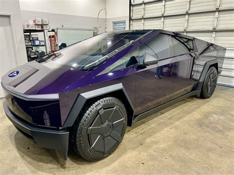 Gloss Purple Tesla Cybertruck Looks Better Than You’d Expect | Carscoops