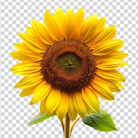 Premium PSD Sun Flower Isolated On Transparent Background