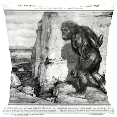 Pillow of NEANDERTHAL MAN. First reconstruction of a