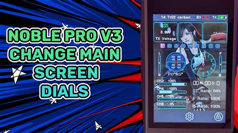 Flysky Noble Pro Firmware V Change Main Screen Dials Youtube