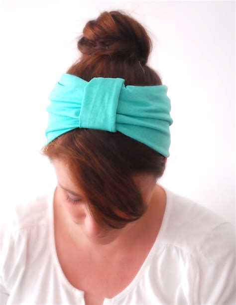 Caribbean Green Wide Stretchy Sparrow Headband Comfortable Turquoise