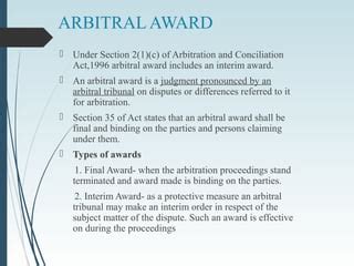 Arbitration And Conciliation Act Ppt