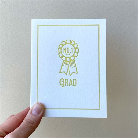 Diploma Congratulations Graduation Letterpress Card — The Happy Envelope