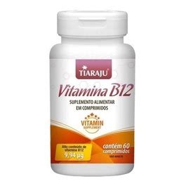 Vitamina B12 Cianocobalamina 9 94mcg 60 Comprimidos Tiaraju Shopee Brasil