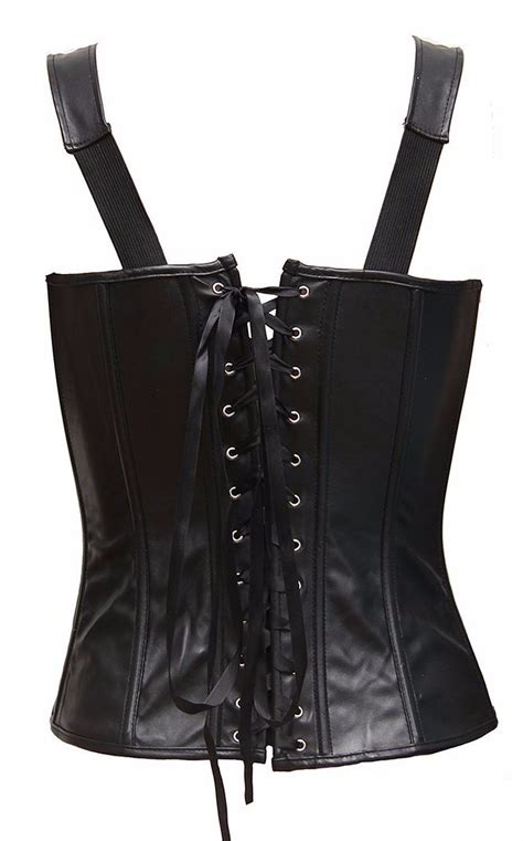 Shop Waist And Tummy Shaper Online Sexy Black Faux Harness Leather