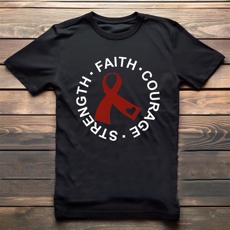 Sickle Cell Shirt Skill Cell T Sca Tshirt Red Ribbon Shirts Skill Cell Awareness Tee