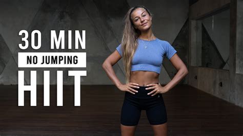 Min Intense No Jumping Hiit Workout No Equipment No Repeat Youtube