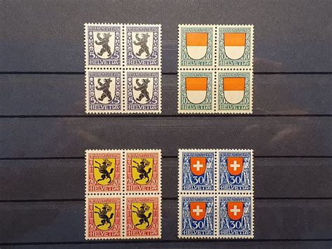 JUVENTUTE Serie 1924 Nr J29 Bis J32 4er Blocks Postfrisch Kaufen Auf