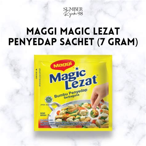 Jual Maggi Magic Lezat Bumbu Penyedap Serbaguna Sachet Gram Shopee