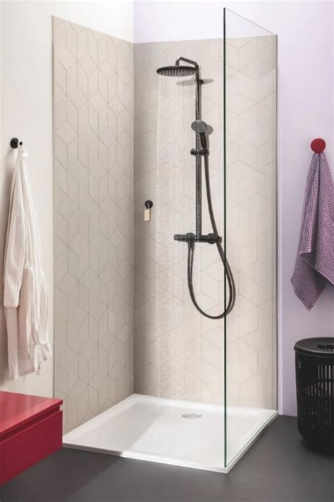 Colonne De Douche GROHE Vitalio Start System 250 Noir Mat Pas Cher