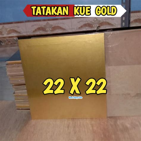 Jual Tatakan Kue Gold X Cm Alas Kue Ulang Tahun Cake Board