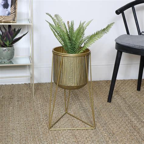 Gold Plant Stand